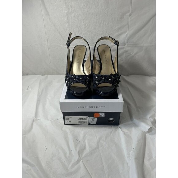 Karen Scott Shoes - KAREN SCOTT BRONAA HIGH HEELS FASHION WOMEN SHOES SIZE 7.5  with box